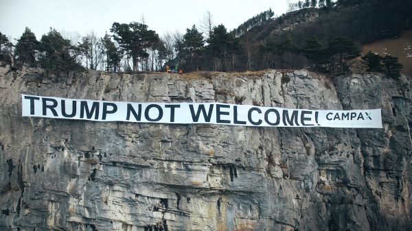 KAMPAGNE: Trump not welcome